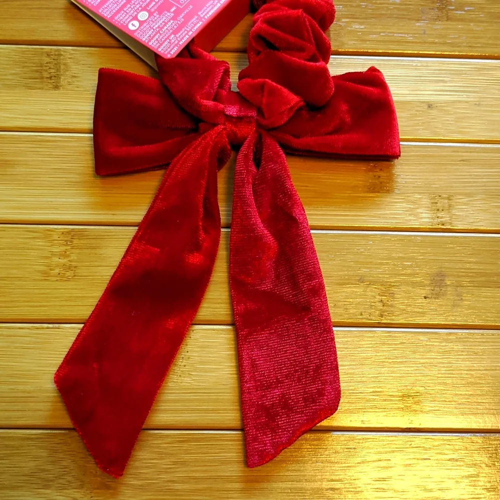 Red Bow Disney Princess Belle Beauty & The Beast Hair Scrunchie Girls Dress Up